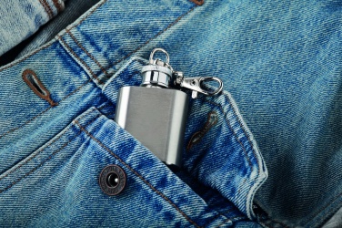 Logo trade promotional giveaway photo of: Hipflask key ring