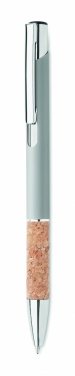 Logotrade promotional product picture of: Ballpoint pen made of aluminum with a cork grip