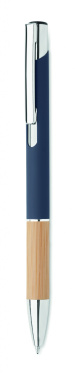 Logotrade promotional product image of: Ballpoint pen made of aluminum with a bamboo grip