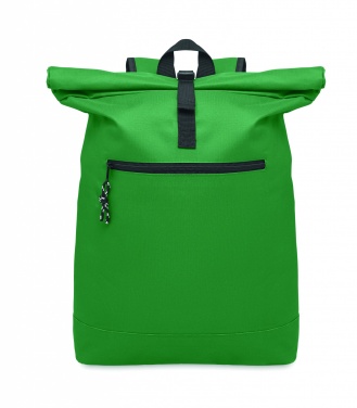 Logo trade promotional items image of: 600Dpolyester rolltop backpack