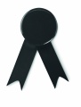 Ribbon style badge pin, Black