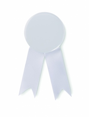 Logo trade promotional products image of: Ribbon style badge pin