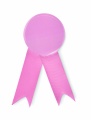 Ribbon style badge pin, Baby Pink