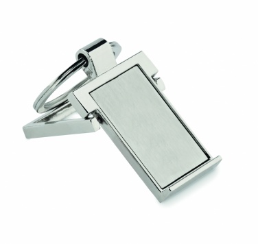 Logo trade corporate gift photo of: Metal key ring phone stand