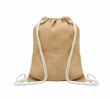 Logo trade advertising products image of: Jute drawstring bag