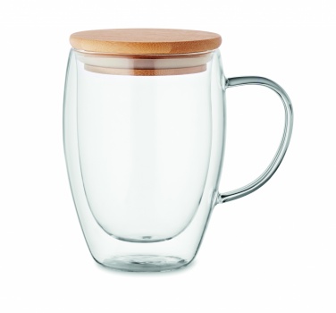 Logo trade advertising product photo of: Double wall borosilicate mug