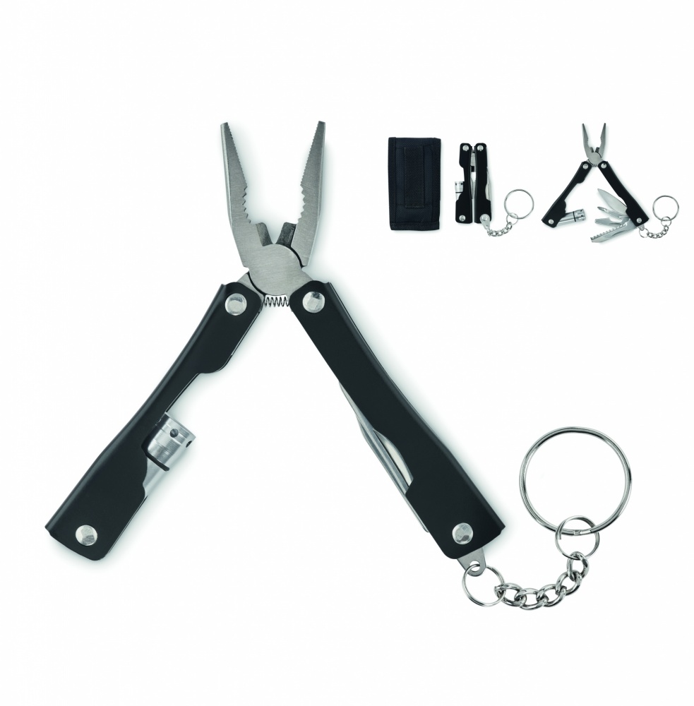 Logo trade advertising products image of: Foldable multi-tool knife