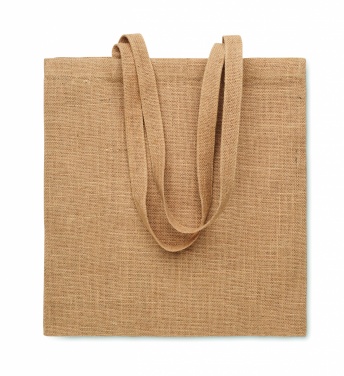 Logo trade business gifts image of: Jute long handled shopping bag