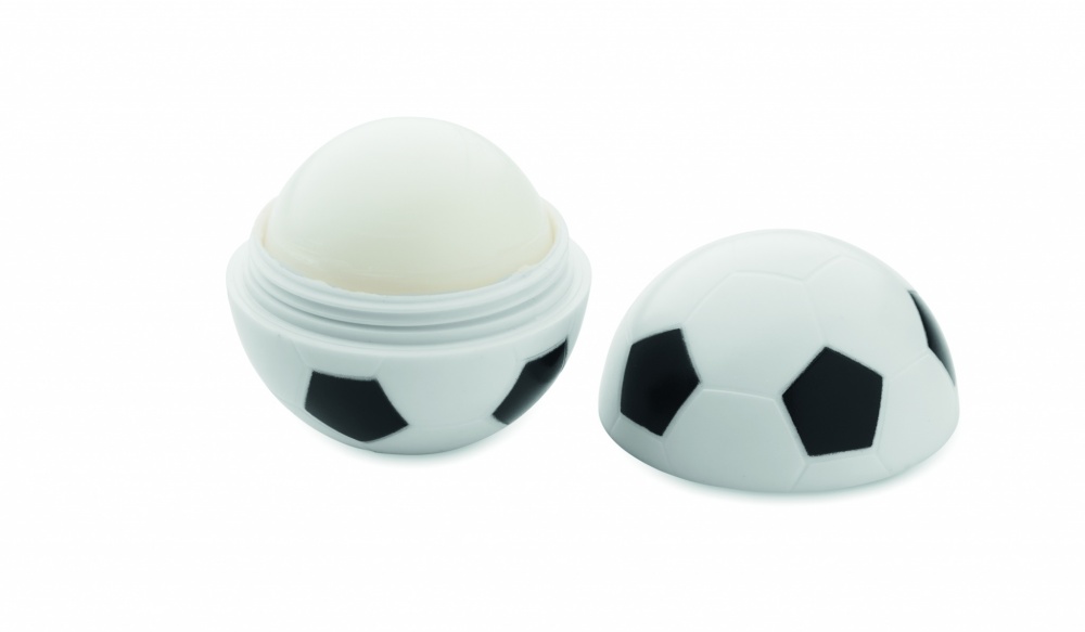 Logo trade promotional merchandise image of: Lip balm in football shape