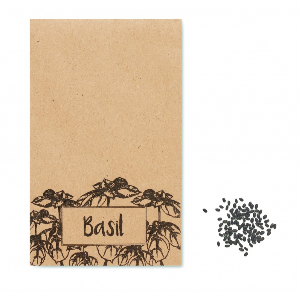 Logotrade corporate gifts photo of: Basil seeds in craft envelope