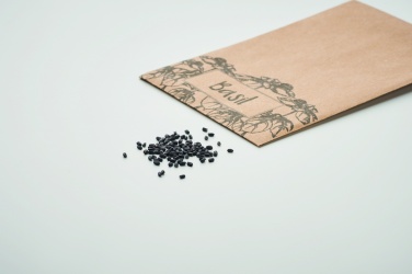 Logotrade business gift image of: Basil seeds in craft envelope