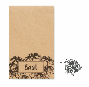 Logotrade advertising product image of: Basil seeds in craft envelope