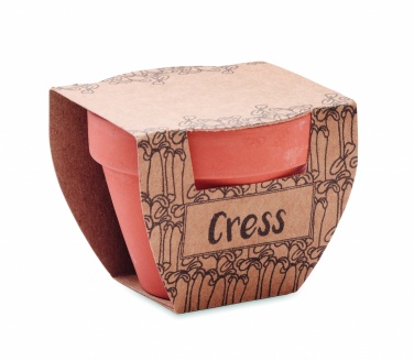 Logo trade promotional gifts image of: Terracotta pot cress seeds