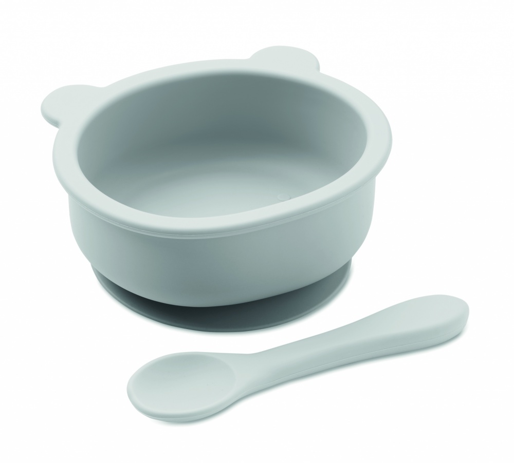 Logotrade business gift image of: Silicone spoon, bowl baby set