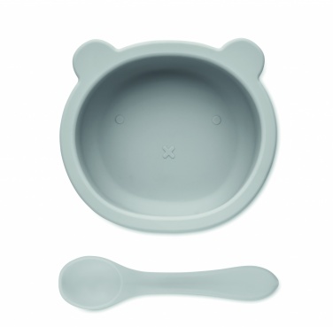 Logotrade promotional gift picture of: Silicone spoon, bowl baby set