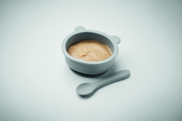 Logo trade promotional gifts picture of: Silicone spoon, bowl baby set