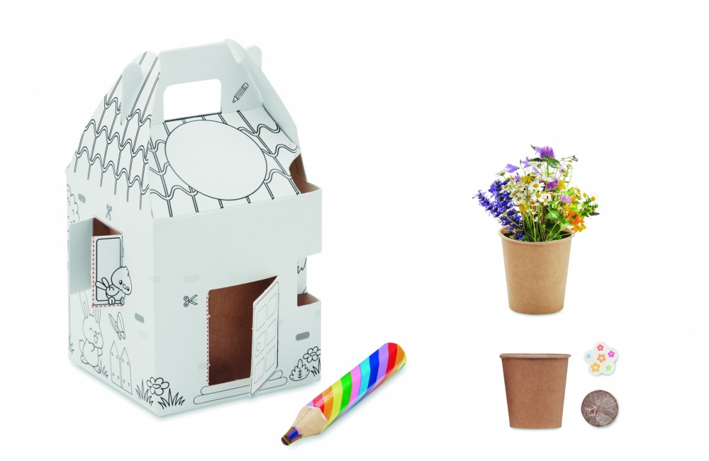 Logotrade promotional product picture of: House shaped seeds grow set