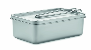 Logo trade advertising products image of: Stainless steel lunch box