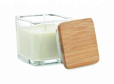 Logo trade promotional giveaways picture of: Squared fragranced candle 50gr