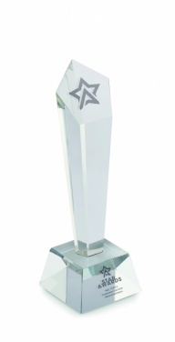 Logo trade promotional giveaways image of: Crystal award in a gift box