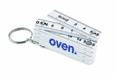 Logotrade promotional item picture of: Carpenters ruler key ring 50cm Kotka