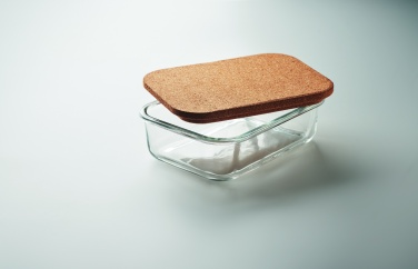 Logo trade promotional product photo of: Glass lunch box with cork lid