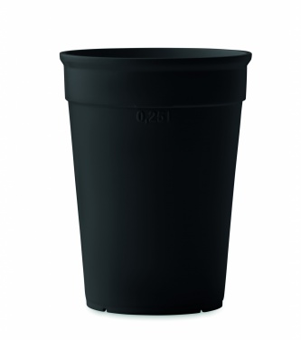 Logo trade promotional item photo of: Recycled PP cup capacity 250 ml