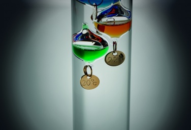 Logo trade business gifts image of: Galileo thermometer glass 28cm