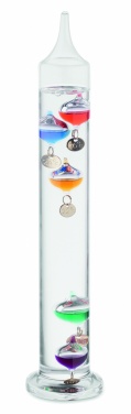 Logo trade business gifts image of: Galileo thermometer glass 28cm