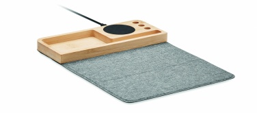 Logotrade corporate gift image of: Wireless charger in bamboo 15W