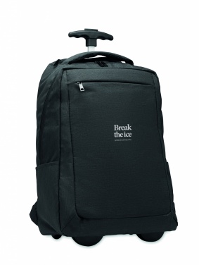 Logo trade corporate gifts picture of: 480D RPET backpack trolley