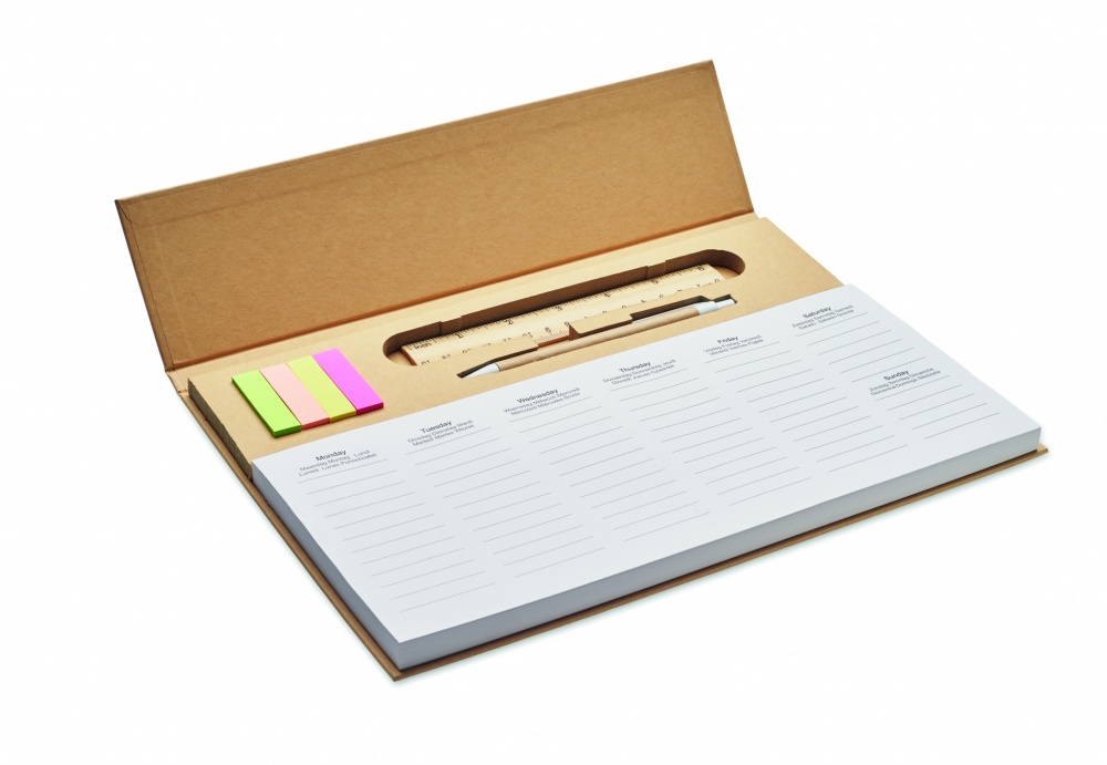 Logo trade corporate gifts image of: Weekly desktop planner