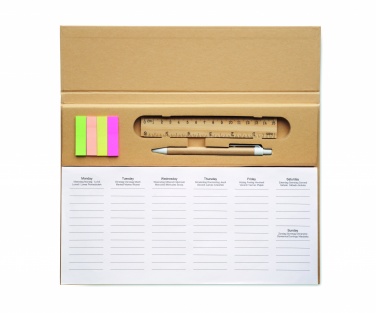 Logotrade promotional merchandise photo of: Weekly desktop planner