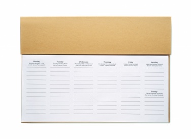 Logotrade promotional merchandise picture of: Weekly desktop planner