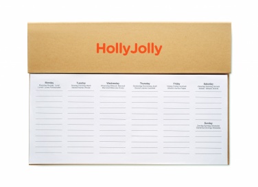 Logotrade promotional item picture of: Weekly desktop planner