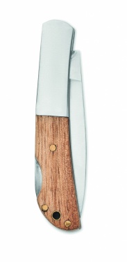 Logotrade promotional product image of: Foldable knife in acacia wood