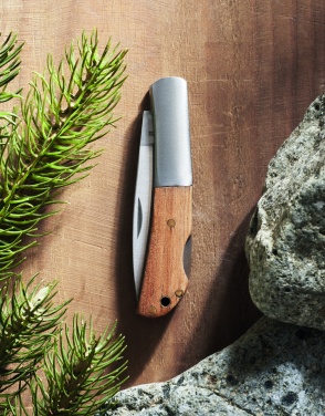 Logotrade business gift image of: Foldable knife in acacia wood