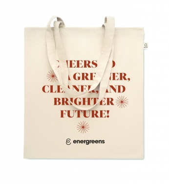 Logo trade business gifts image of: Recycled cotton shopping bag