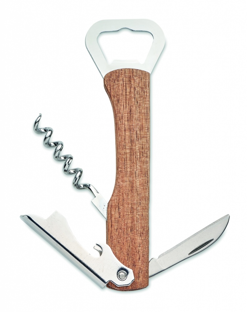 Logotrade corporate gift image of: 3 in 1 bamboo bottle opener