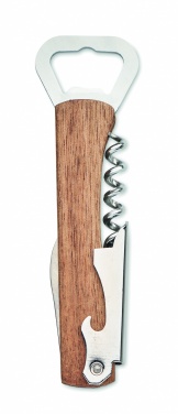 Logotrade promotional gift picture of: 3 in 1 bamboo bottle opener