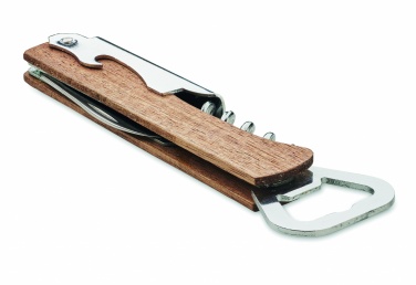 Logo trade promotional merchandise photo of: 3 in 1 bamboo bottle opener