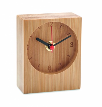 Logotrade promotional giveaway image of: Bamboo table clock