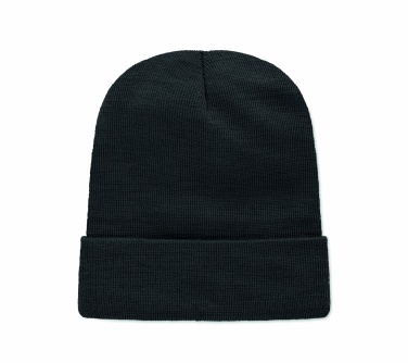 Logo trade business gift photo of: Unisex beanie RPET polyester