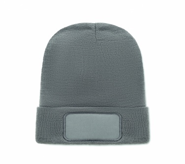 Logo trade promotional gifts image of: Unisex beanie RPET polyester