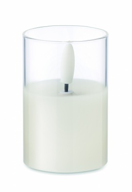 Logotrade business gift image of: LED wax candle in glass holder