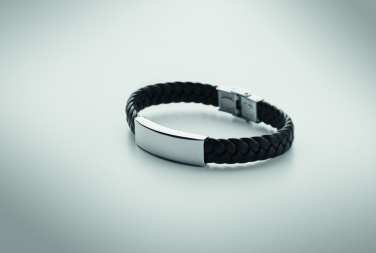 Logotrade corporate gift image of: Braided faux leather bracelet