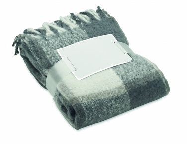 Logo trade promotional merchandise photo of: Chequered mohair blanket