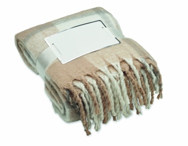 Logo trade corporate gifts picture of: Chequered mohair blanket