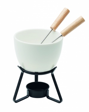 Logo trade promotional gift photo of: Ceramic fondue set 240 ml