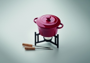 Logo trade business gift photo of: Ceramic fondue set 300 ml